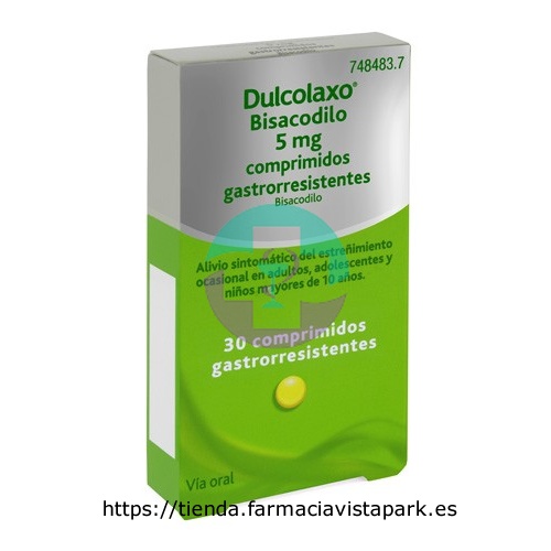 DULCOLAX BISACODILO 5 MG COMPRIMIDOS GASTRORRESISTENTES, 30 comprimidos