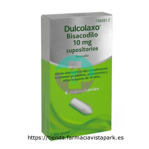DULCOLAX BISACODILO 10 MG SUPOSITORIOS, 6 supositorios