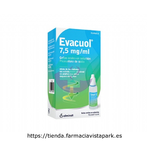 EVACUOL 7,5 mg/ml Gotas orales en solución , 1 frasco de 30 ml
