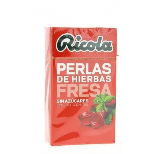Ricola perlas fresa menta 25g