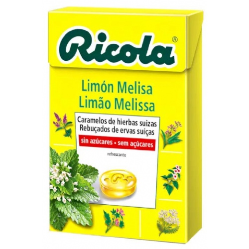 Ricola caramelos sin azucar  1 envase 50 g sabor limon