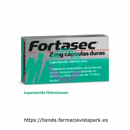 FORTASEC 2 MG CAPSULAS DURAS, 20 cápsulas
