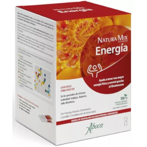 Natura mix advanced energia  20 + 8 sobres monodosis bucodispersables 2,5 g