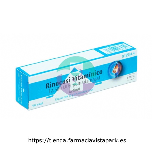 RINOCUSI VITAMÍNICO 12.500 UI/g POMADA NASAL, 1 tubo de 10 g