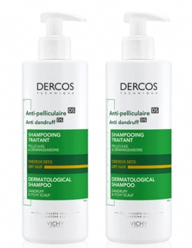 Dercos duplo anticaspa seca 2x400ml
