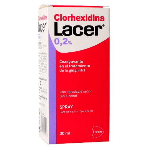 Lacer colutorio clorhexidina 0.2%  1 spray 30 ml
