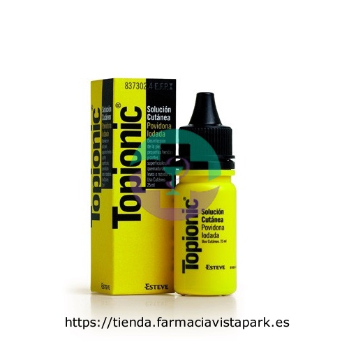 TOPIONIC 100 MG/ML SOLUCION CUTANEA, 1 frasco de 25 ml