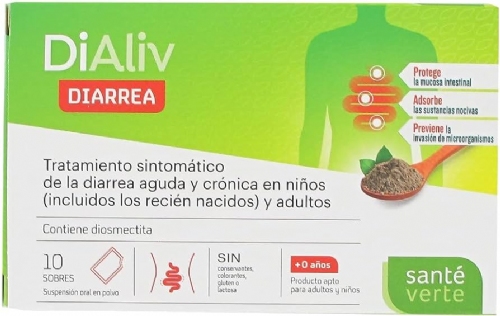 Sante verte dialiv diarrea  10 sobres