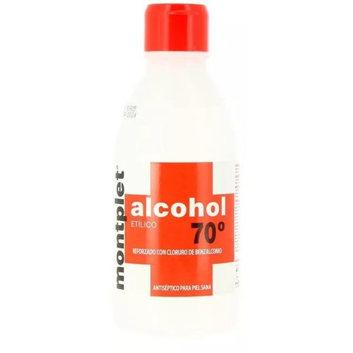 Alcohol 70º montplet 1 frasco 250 ml - montplet