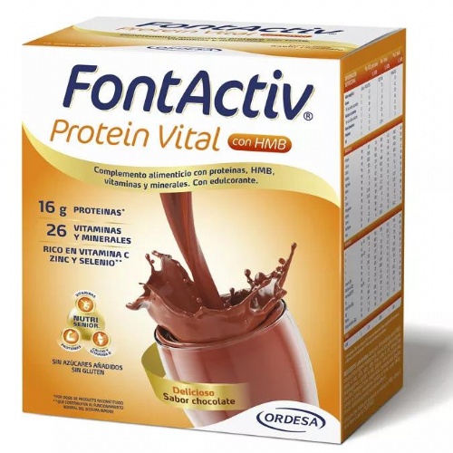 Fontactiv protein vital  14 sobres 30 g sabor chocolate