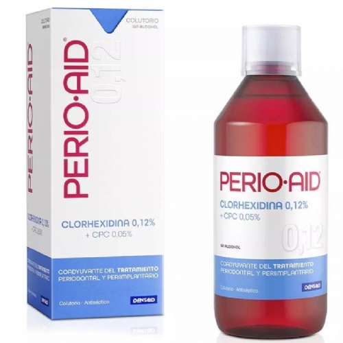Perio-aid colutorio s/alcohol clorh 0,12 500ml