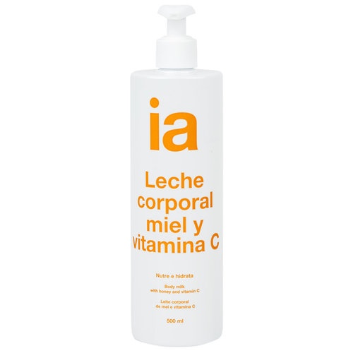 Interapothek leche hidratante corporal con miel y vitamina c  1 envase 500 ml