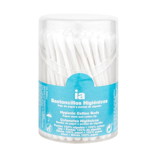 Bastoncillos higienicos interapothek 100 unidades con palo de papel - interapothek
