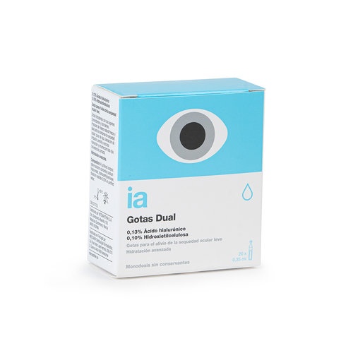 Interapothek gotas oftalmicas con doble humectacion  20 monodosis 0,35 ml