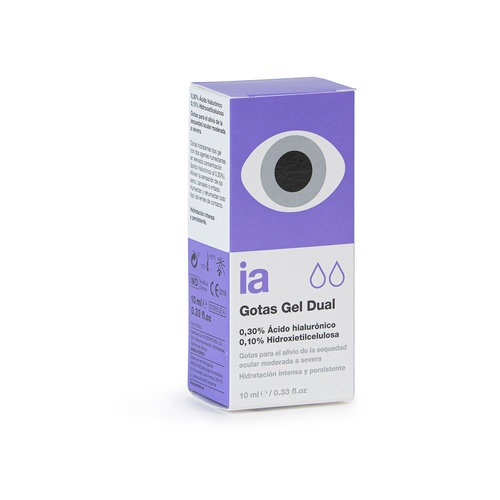 Interapothek gotas oftalmicas gel con doble humectacion  1 envase 10 ml