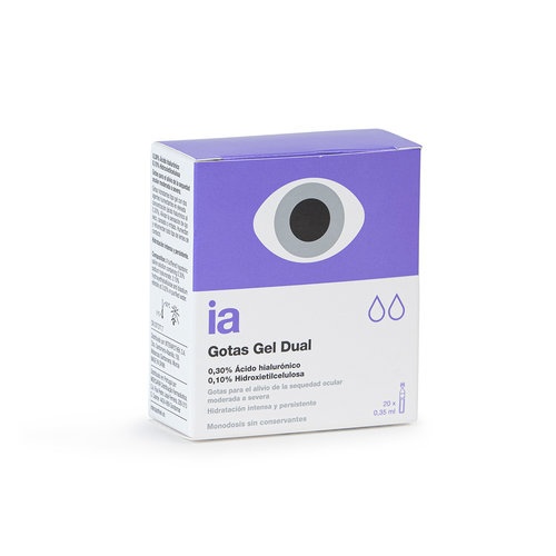 Interapothek gotas oftalmicas gel con doble humectacion  20 monodosis 0,35 ml