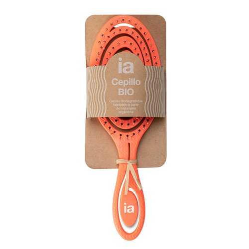Cepillo desenredante biodegradable interapothek 1 unidad color naranja - interapothek