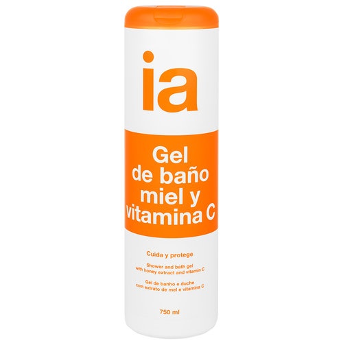 Interapothek gel de baÃ±o miel y vitamina c  1 envase 750 ml