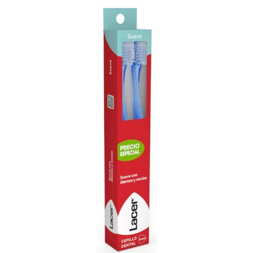 Cepillo dental adulto lacer 2 unidades suave duplo - lacer