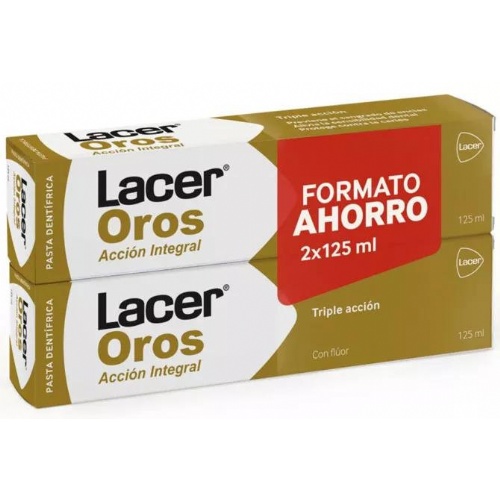 Lacer oros pasta dentÃ­frica duplo 125ml
