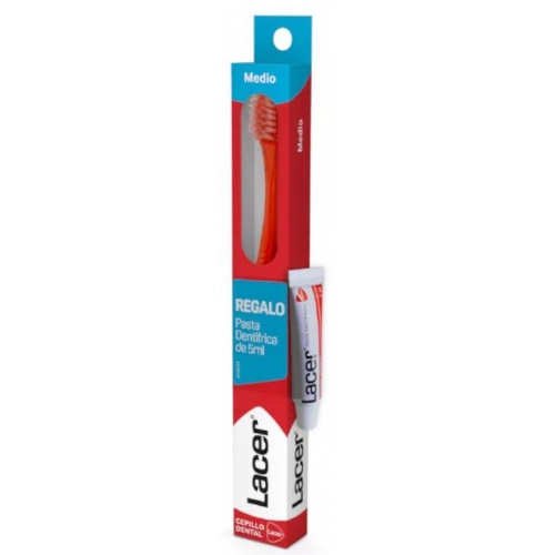Cepillo dental adulto lacer medio 1 unidad - lacer