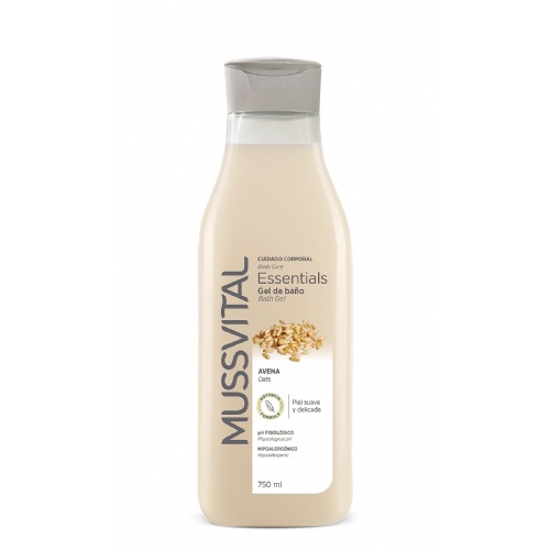 Mussvital essentials botanics gel de baño avena  1 envase 750 ml