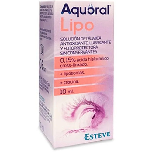 Aquoral lipo solucion oftalmica lubricante antioxidante esteril 1 frasco 10 ml - solucion oftalmica 