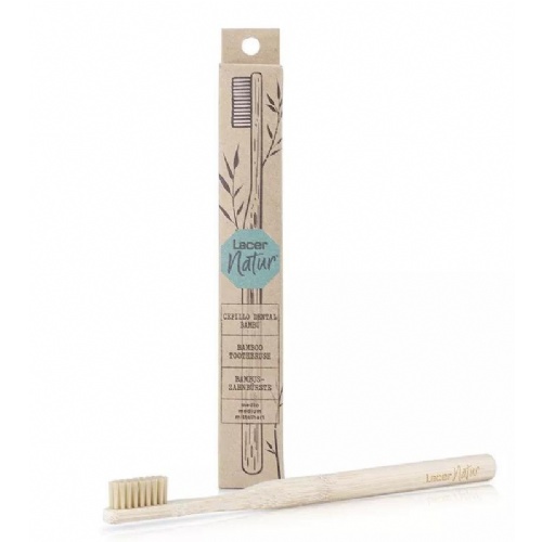 Cepillo dental adulto lacer natur bambu medio 1 unidad - lacer natur