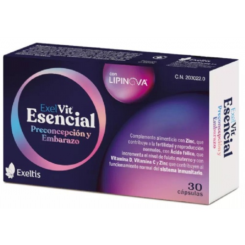 Exelvit esencial preconcepcion y embarazo  30 capsulas