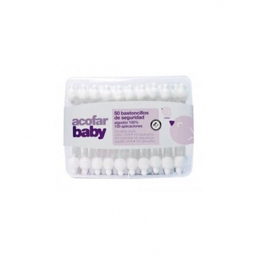 Bastoncillos oidos de seguridad acofarbaby  50 unidades
