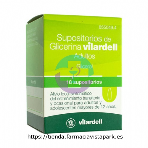 SUPOSITORIOS DE GLICERINA VILARDELL ADULTOS, 18 supositorios