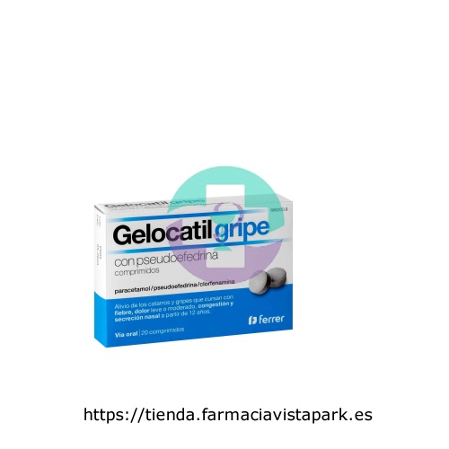 GELOCATIL GRIPE CON PSEUDOEFEDRINA COMPRIMIDOS, 20 comprimidos