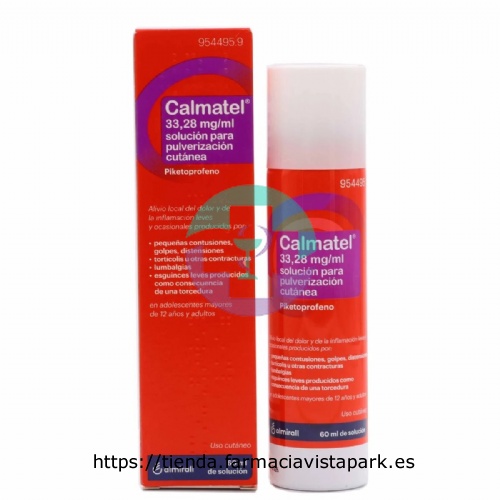 CALMATEL 33,28 mg/ml SOLUCIÓN PARA PULVERIZACIÓN CUTÁNEA , 1 envase pulverizador de 60 ml