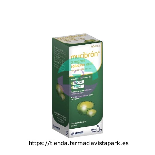 MUCIBRÓN 3 mg/ ml SOLUCIÓN ORAL., 1 frasco de 200 ml