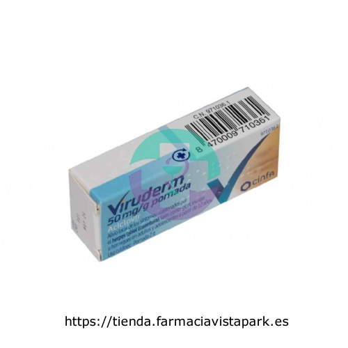 VIRUDERM 50 MG/G POMADA , 1 tubo de 2 g