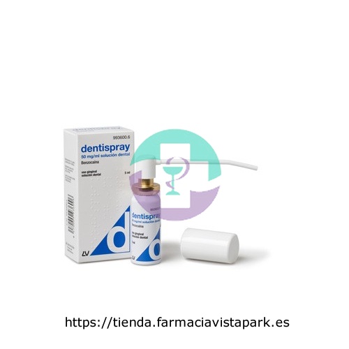 DENTISPRAY 50 mg/ml  SOLUCION DENTAL , 1 frasco de 5 ml