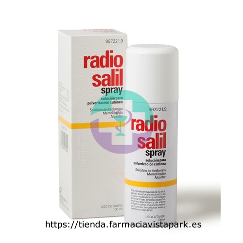 RADIO SALIL SPRAY SOLUCION PARA PULVERIZACION CUTANEA , 1 envase a presión de 130 ml