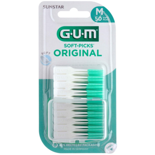Soft picks filamentos de goma gum 632 m50 sin fluor 50 unidad regular - gum 632 m50 sin fluor