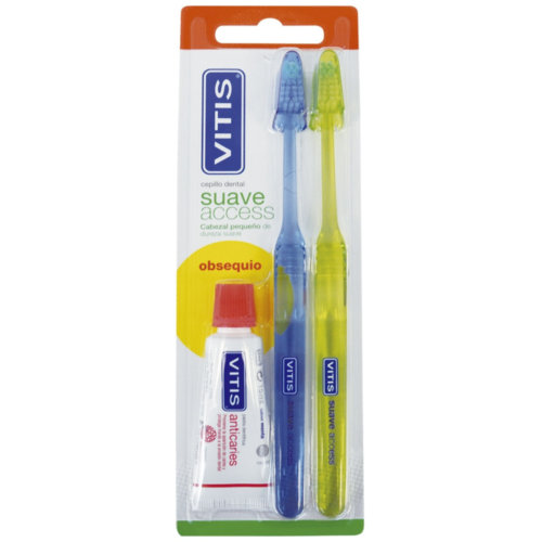 Cepillo dental adulto vitis access suave blister 2 unidades - vitis access