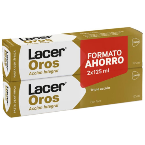 Lacer oros pasta dentÃ­frica duplo 125ml