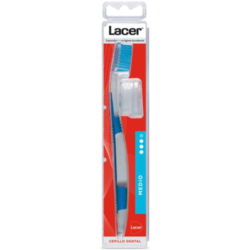 Cepillo dental adulto lacer medio 1 unidad - lacer