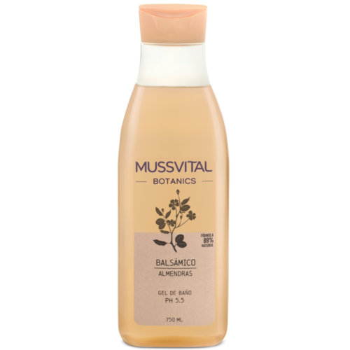 Mussvital essentials botanics gel de baño almendra  1 envase 750 ml