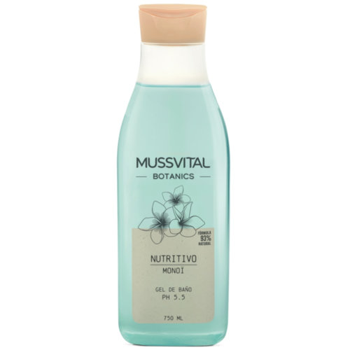 Mussvital botanics gel de baño monoi  1 envase 750 ml