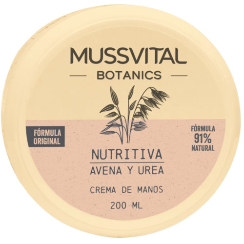 Mussvital crema de manos tarro 200ml