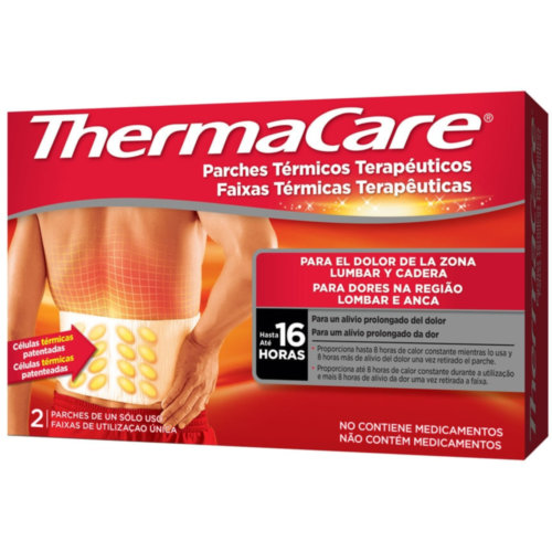Thermacare parche termico zona lumbar cadera  2 parches