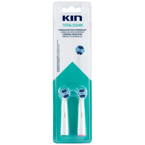 Cepillo dental electrico recambio kin total clean 2 unidades - kin total clean