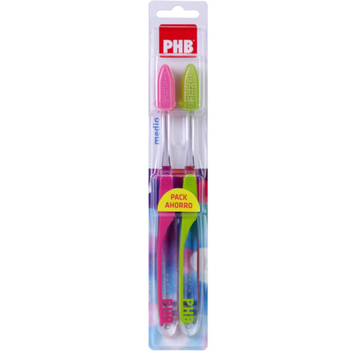 Cepillo dental adulto phb plus medio duplo - phb plus