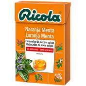 Ricola caramelos sin azucar  1 envase 50 g sabor naranja