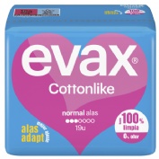Compresas evax  normal alas 16