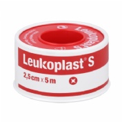 Esparadrapo leukoplast 1 unidad 5 m x 2,5 cm color blanco - leukoplast